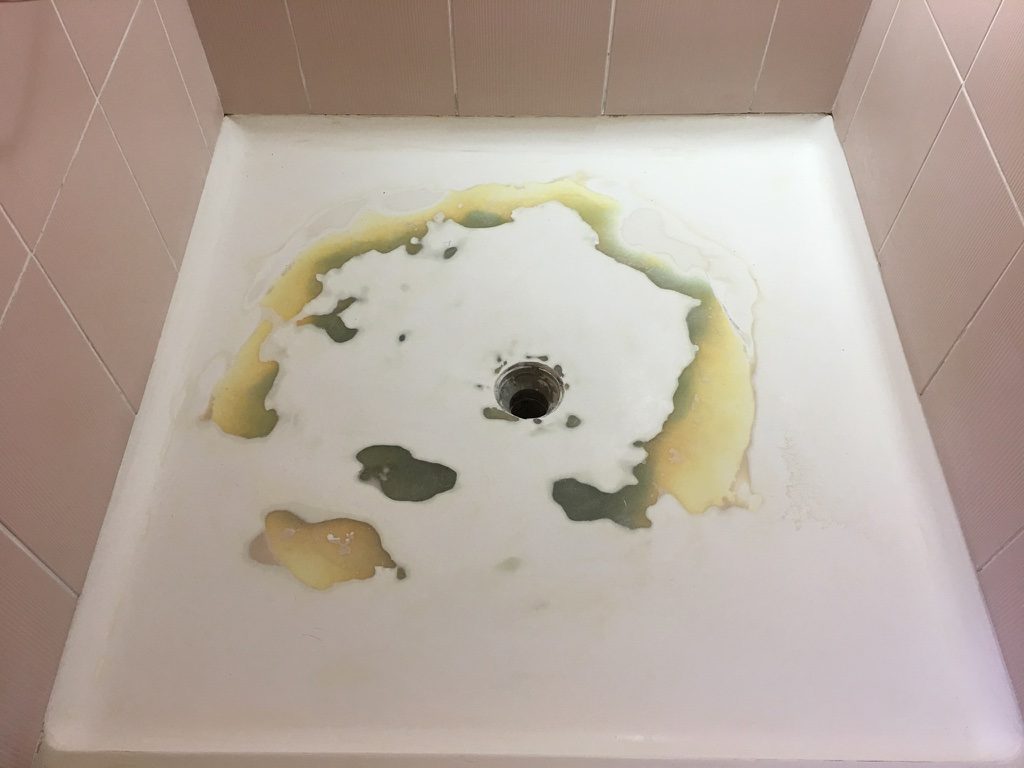 Cracked shower base