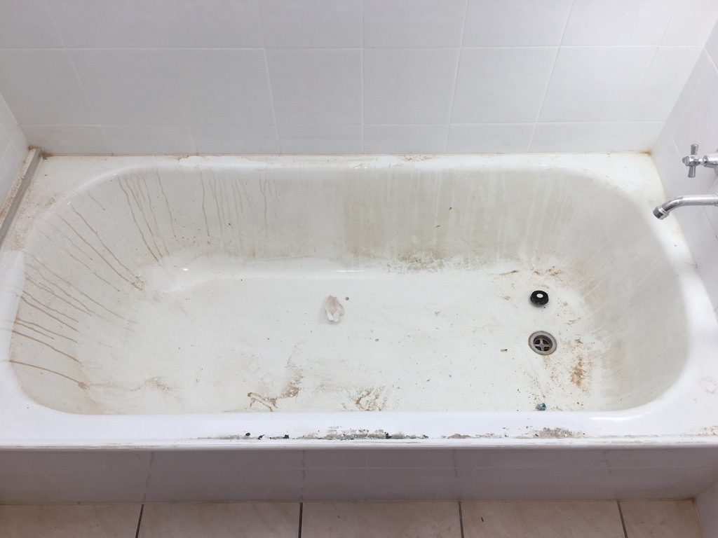 dirty bath